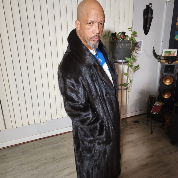 Luxury Men's Full Length Ranch Mink Coat XL - Picture 4 of 4